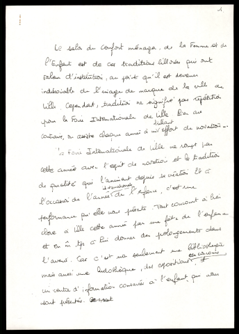 6ème salon du confort ménager et de la famille.