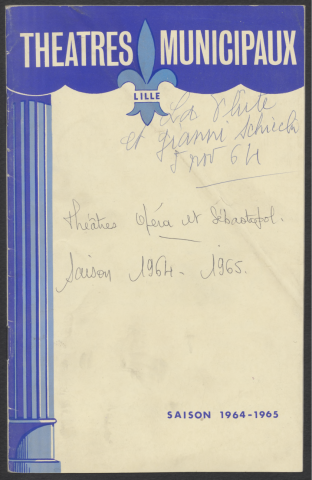 La flûte enchantée, 05/11/1964.