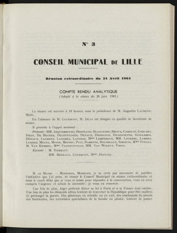 séance du 24 avril 1961