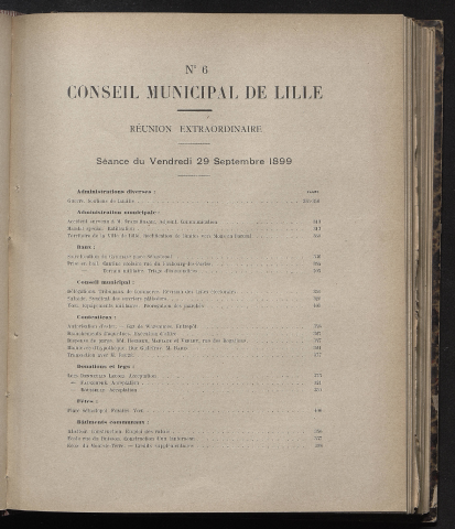 séance du 29 septembre 1899