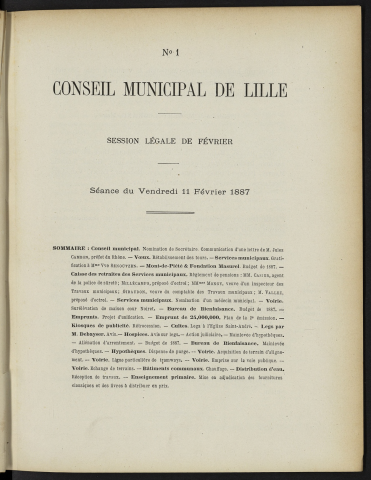 séance du 11 février 1887