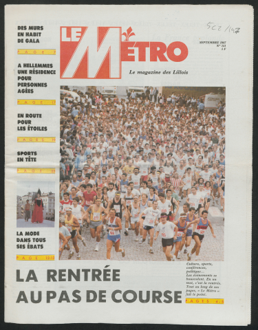 Le Métro .- La rentrée au pas de course.