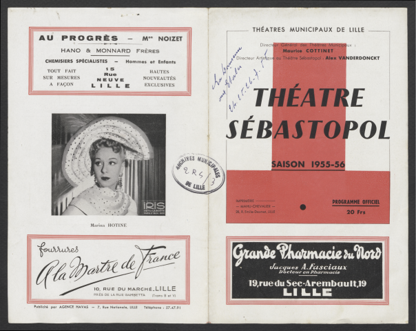 La danseuse aux étoiles, 24/09 au 06/10/1955.