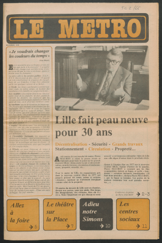 Le Métro .- Lille fait peau neuve pour 30 ans.