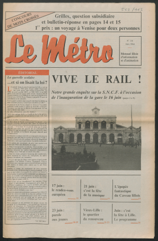 Le Métro .- Vive le rail.
