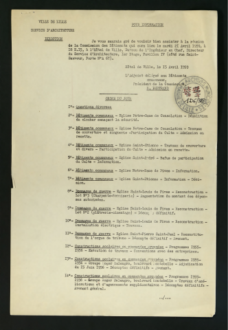 Commission des bâtiments.