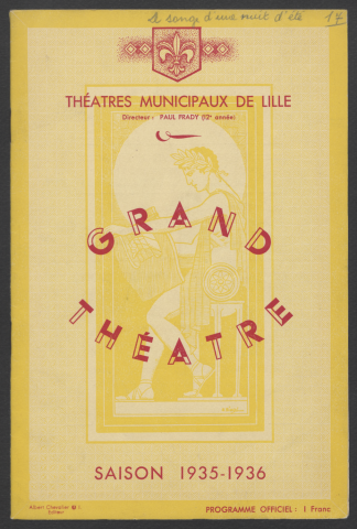 Le songe d'une nuit d'été, 13/02/1936.