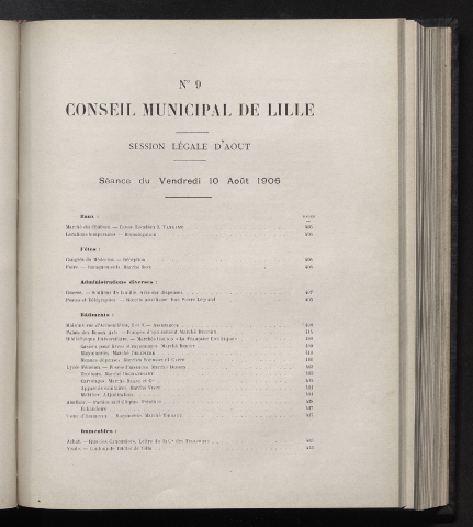 séance du 10 août 1906