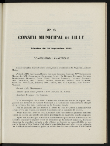 séance du 30 septembre 1955