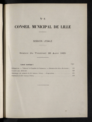 séance du 28 août 1925