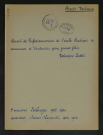 Conseil de perfectionnement de l'école pratique de commerce et d'industrie pour jeunes filles Valentine Labbé.