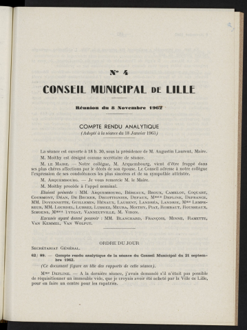 séance du 08 novembre 1962