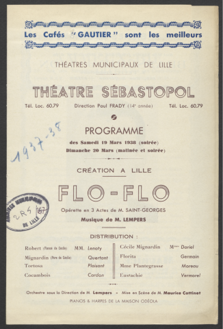 Flo-flo, 19-20/03/1938.