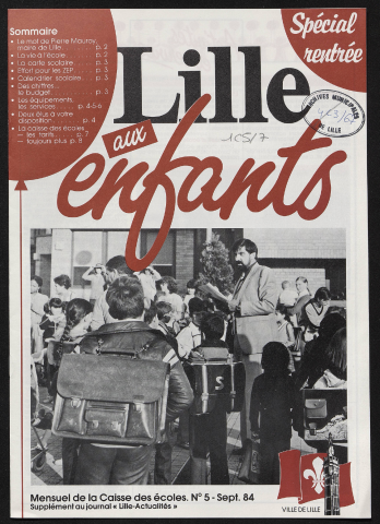 Lille Actualités - Lille aux enfants, supplément n°5