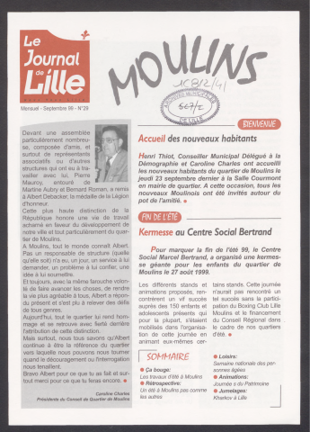 Nous Vous Lille - Editions des mairies de quartiers - n°29