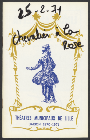 Le chevalier à la rose (Der Rosenkavalier), 25/02/1971.