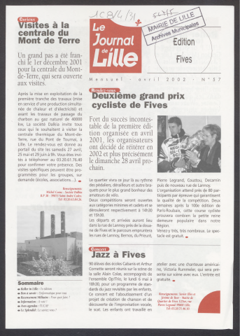 Le Journal de Lille - Editions des mairies de quartiers - n°57