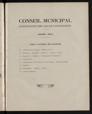 Table analytique 1924