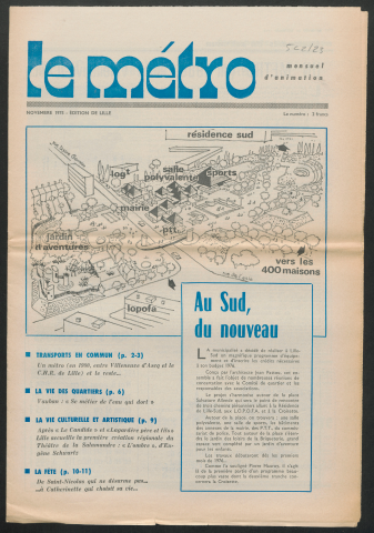 Le Métro .- Au Sud, du nouveau.