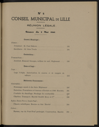 séance du 02 mai 1941