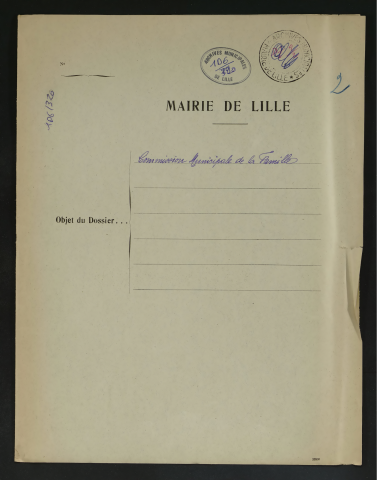 Commission municipale de la famille.