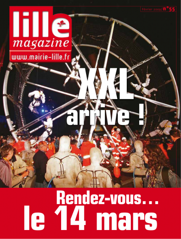 Lille magazine N°55 (février). - XXL arrive ! Rendez-vous le 14 mars.