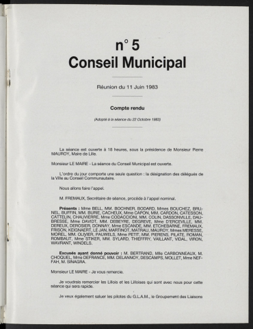 séance du 11 juin 1983