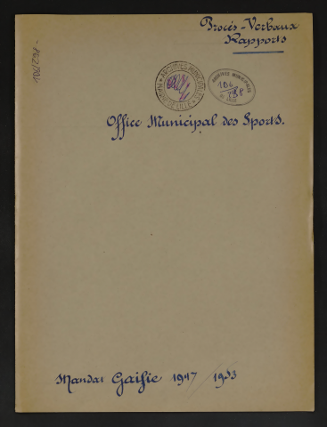 Office municipal des sports.