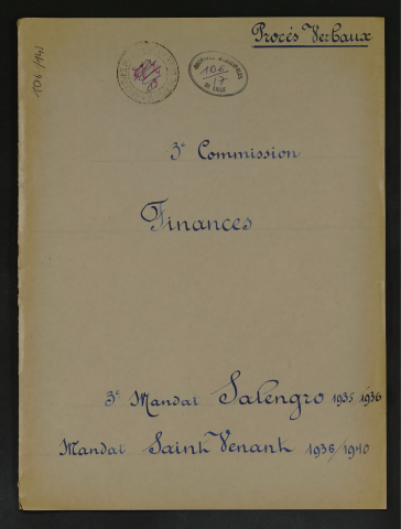 Troisième commission des finances.