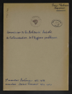 Commission de la solidarité sociale, de l'alimentation et de l'hygiène publique.